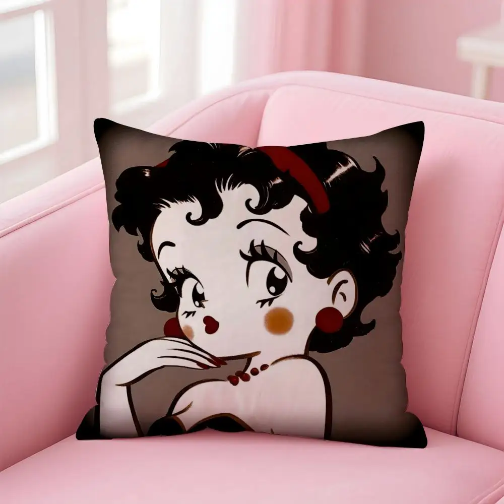 Anime B-Betty BoopS Kissenbezug, bequemer wendbarer Kissenbezug, ideal für Auto, Sofa, Schlafzimmer und darüber hinaus – Detail 14