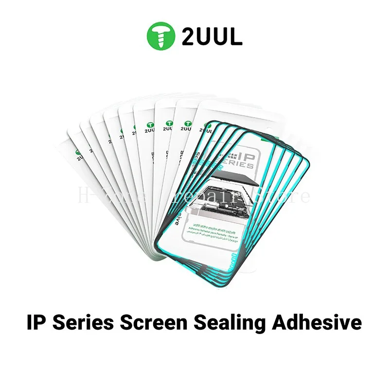 

2UUL 5pcs/pack Screen Sealing Adhesive for iP12-17 Series Hot Pressing Treatment Mobile Phone Sealing Double-Sided Adhesive