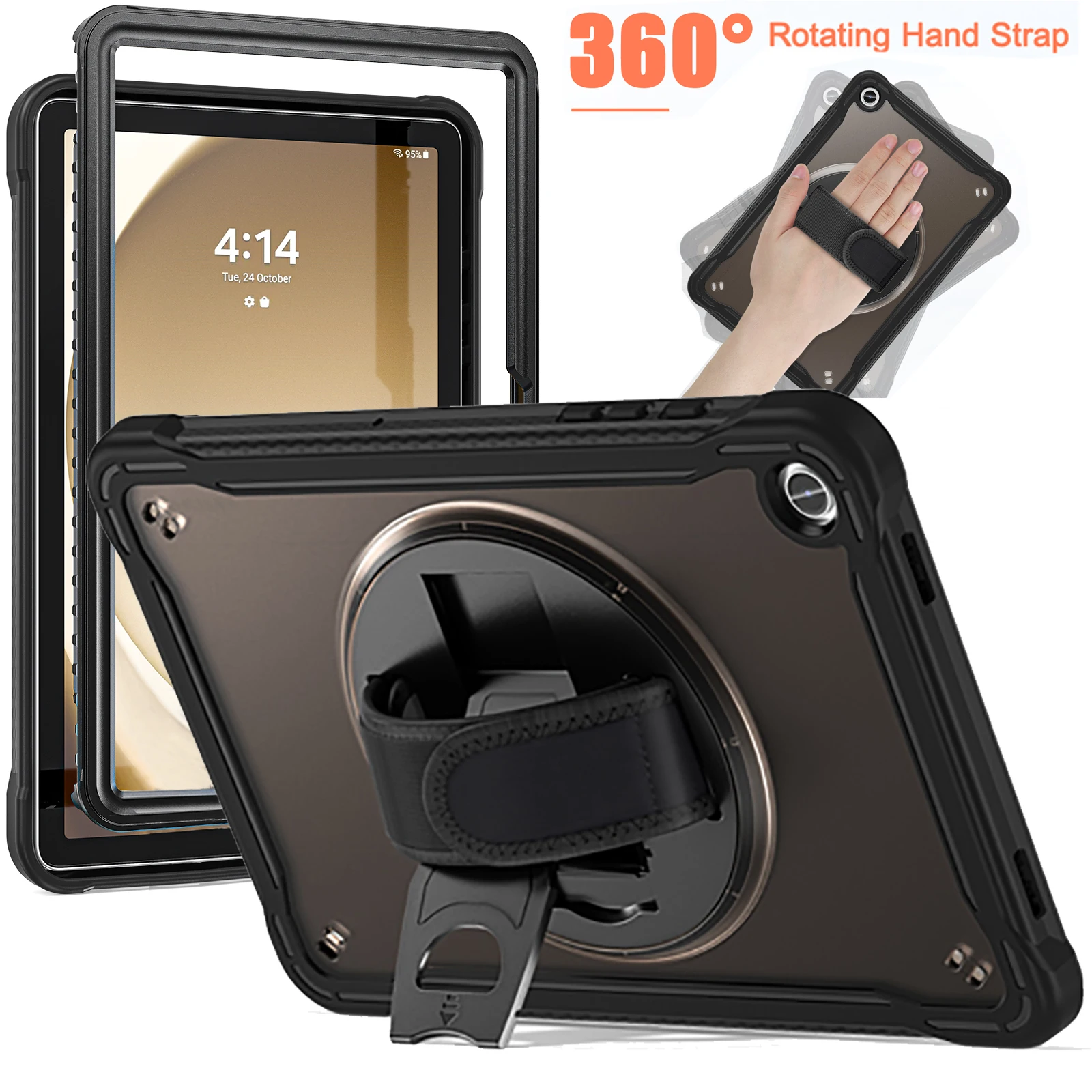Etui Funda z obrotową podstawką do iPad Air 11, Pro 11, iPad 10. generacji A16 A19, Pro 12.9, iPad 10.2, 9.7 5. i 6. generacji, Mini 6, Coque
