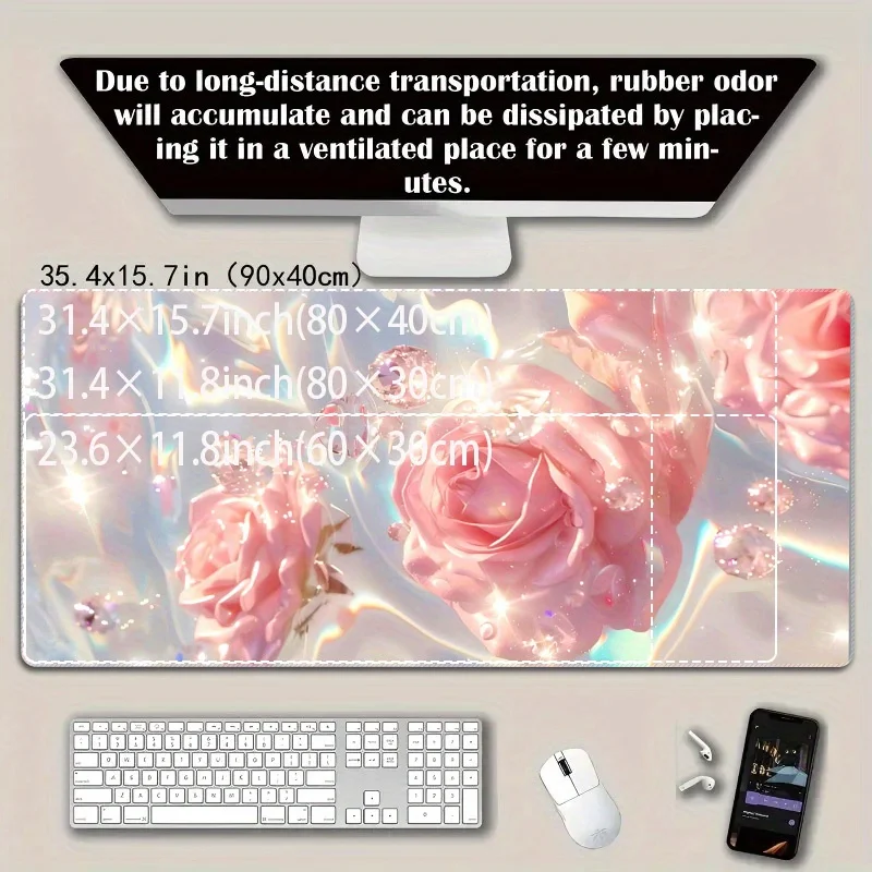 لوحة ماوس للألعاب، لوحة ماوس كبيرة جدًا، لوحة ماوس مضادة للانزلاق مناسبة للمنزل والمكتب، لوحة ماوس كبيرة للألعاب الرياضية الإلكترونية، Du #2