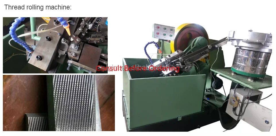 Produttore di bulloni Macchina per la produzione di bulloni Macchina automatica per laminare filetti M6