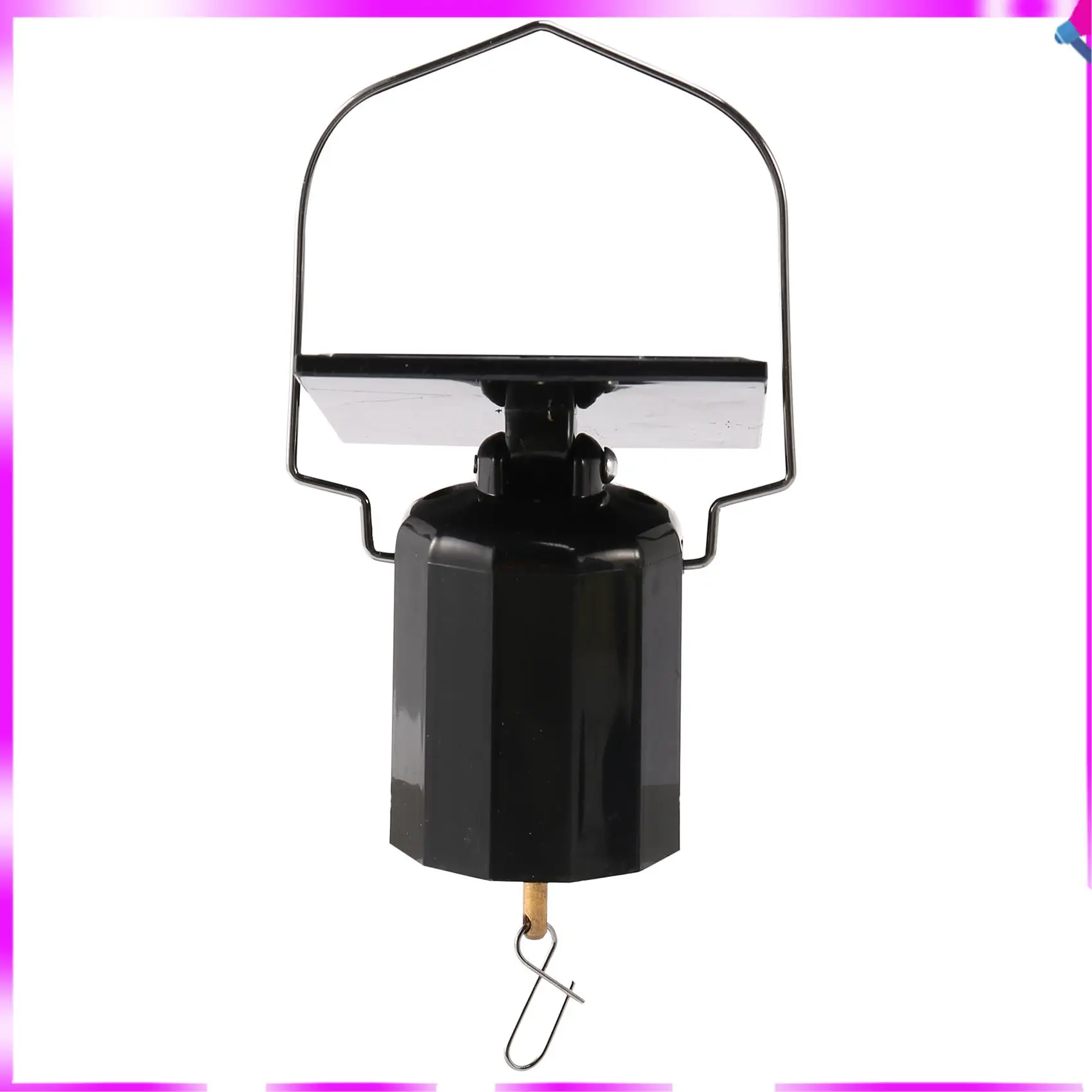 N96R Solar Hanging Display Motor Rotating Small Motor Solar Energy Wind Spinner Motor Multi-Purposes Rotatable Hook 2Pcs
