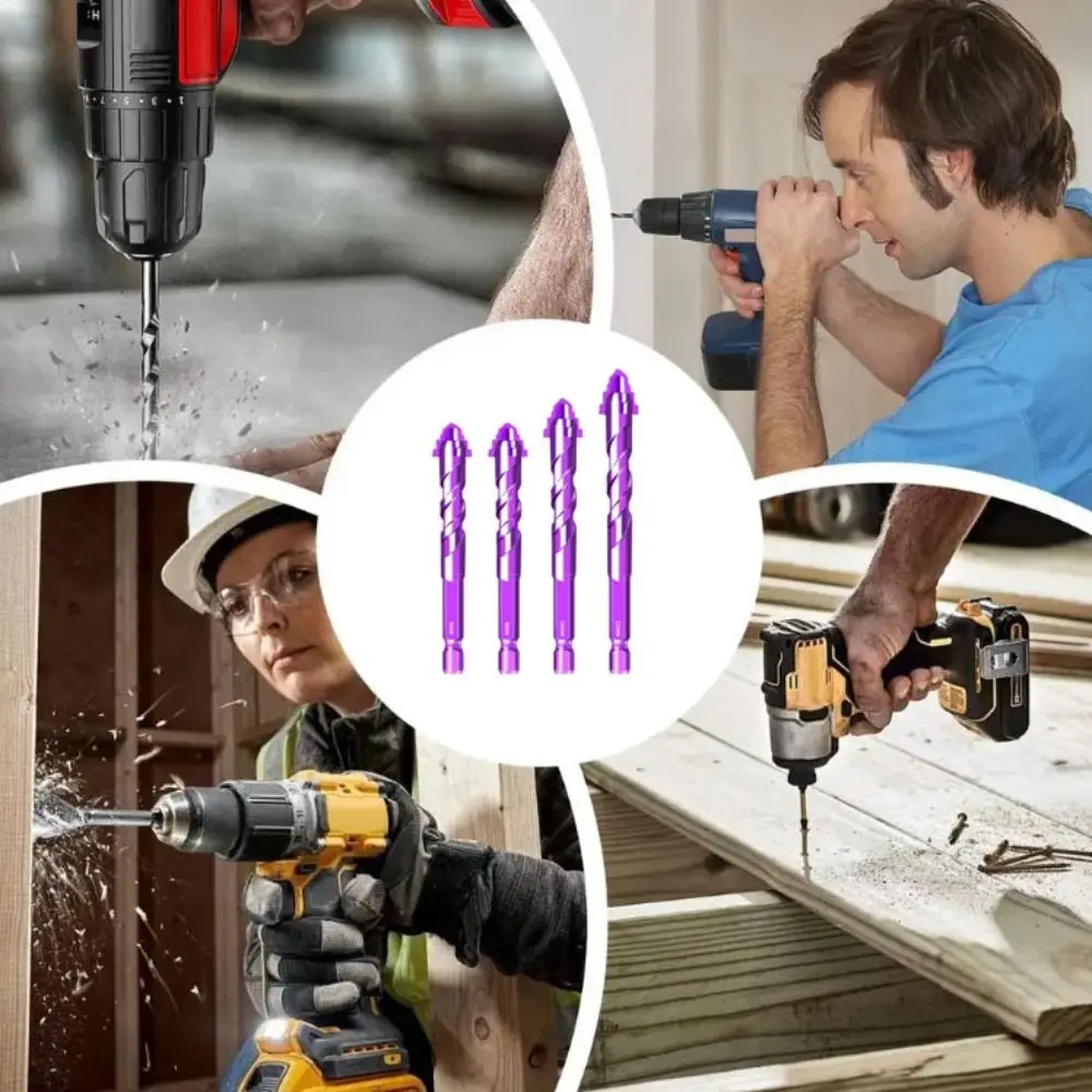 

High Hardness Multifunctional Tool Set Steel Alloy Rust Resistant Woodworking Tool Four-Flute Eccentric Design