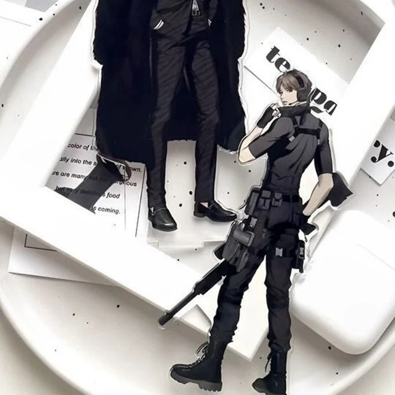 Korean Anime BL Manwha Jinx Acrylic Stand Joo Jaekyung Kim Dan Secret Service Series Model Plate Holder Desk Display Decor Gifts