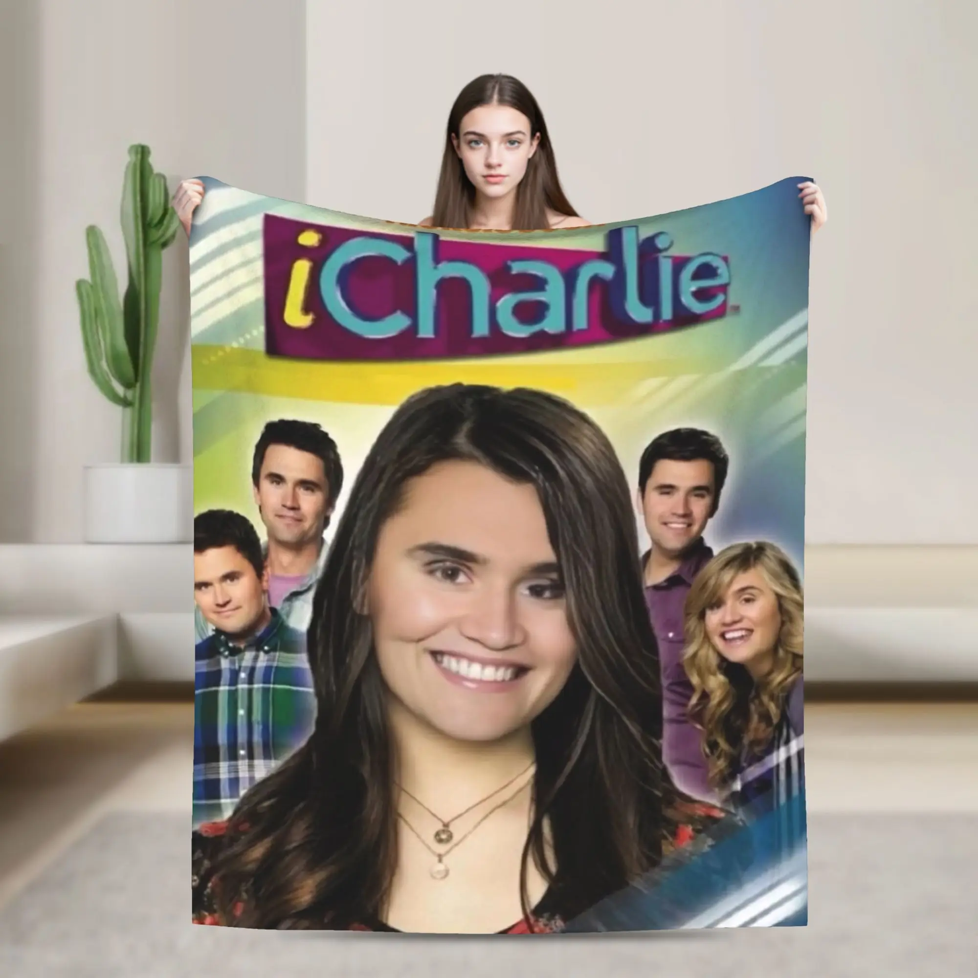 iCharlie Charlie Kirk Meme Blanket Cover  Plush Throw Blanket Airplane Travel Decoration Lightweight Bedspreads,