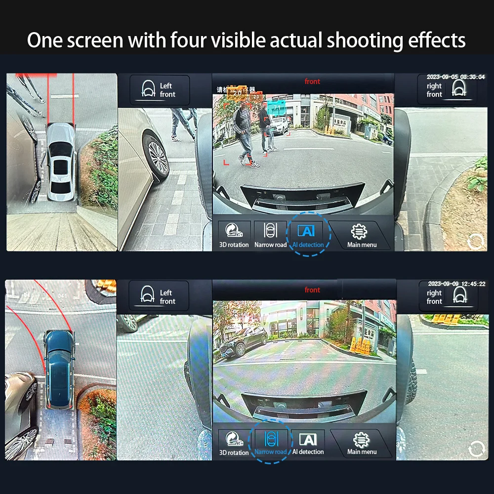 Driintel 1080P Around View 360° panorama system 3D Camera Car Surround panoramic circular review DVR recorder Monitoring - Image 3