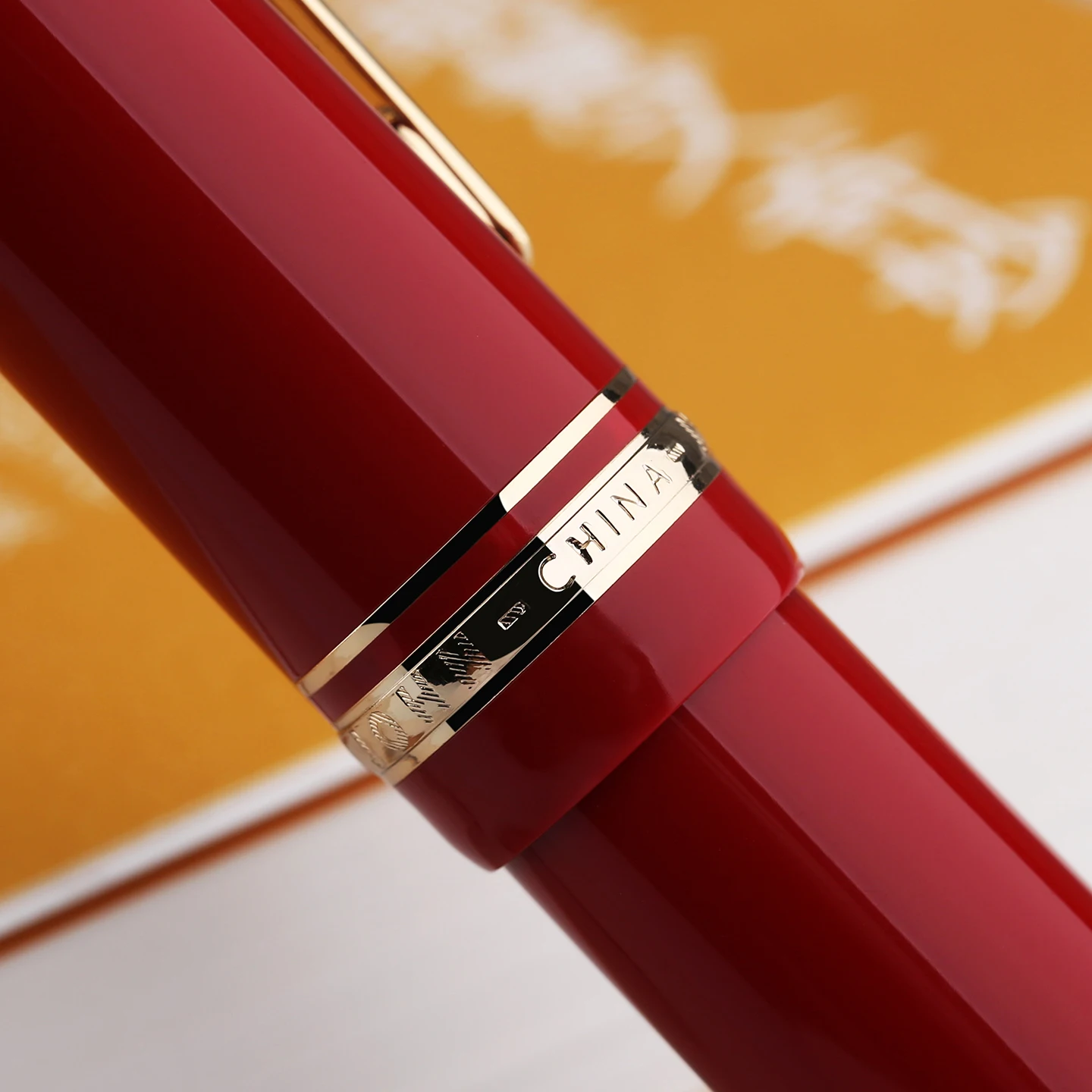 ボナンペン MAJOHN P141 Metal Copper Piston Resin Fountain Pen 20 Ink Windows