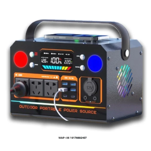 220V Portable High Capacity Mobile Outdoor Power Supply with Socket Battery for Live Broadcast Self Driving Camping Power
