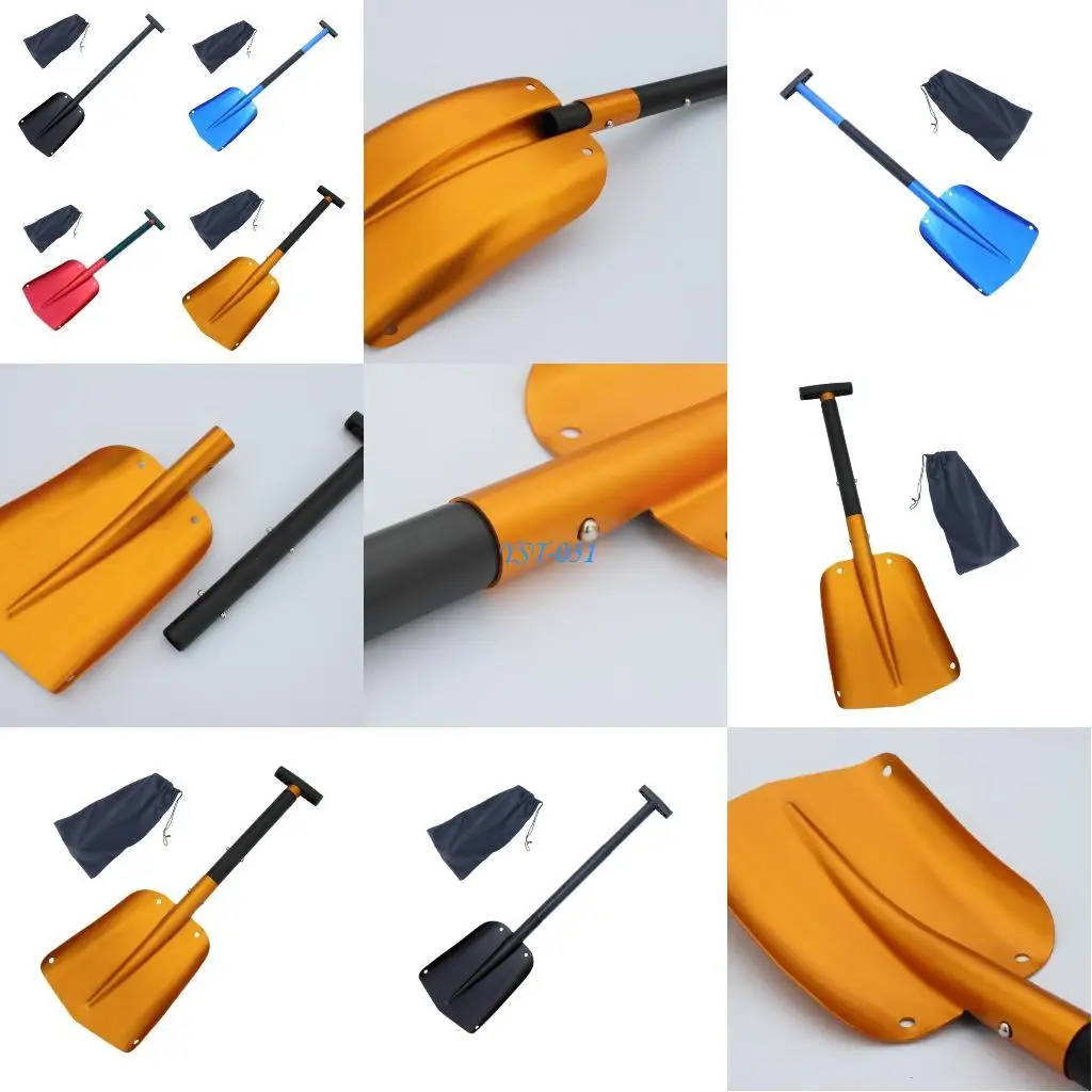 

E15A Ergonomic AntiFatigue Foldable Snow Shovel Aluminum Construction Durability
