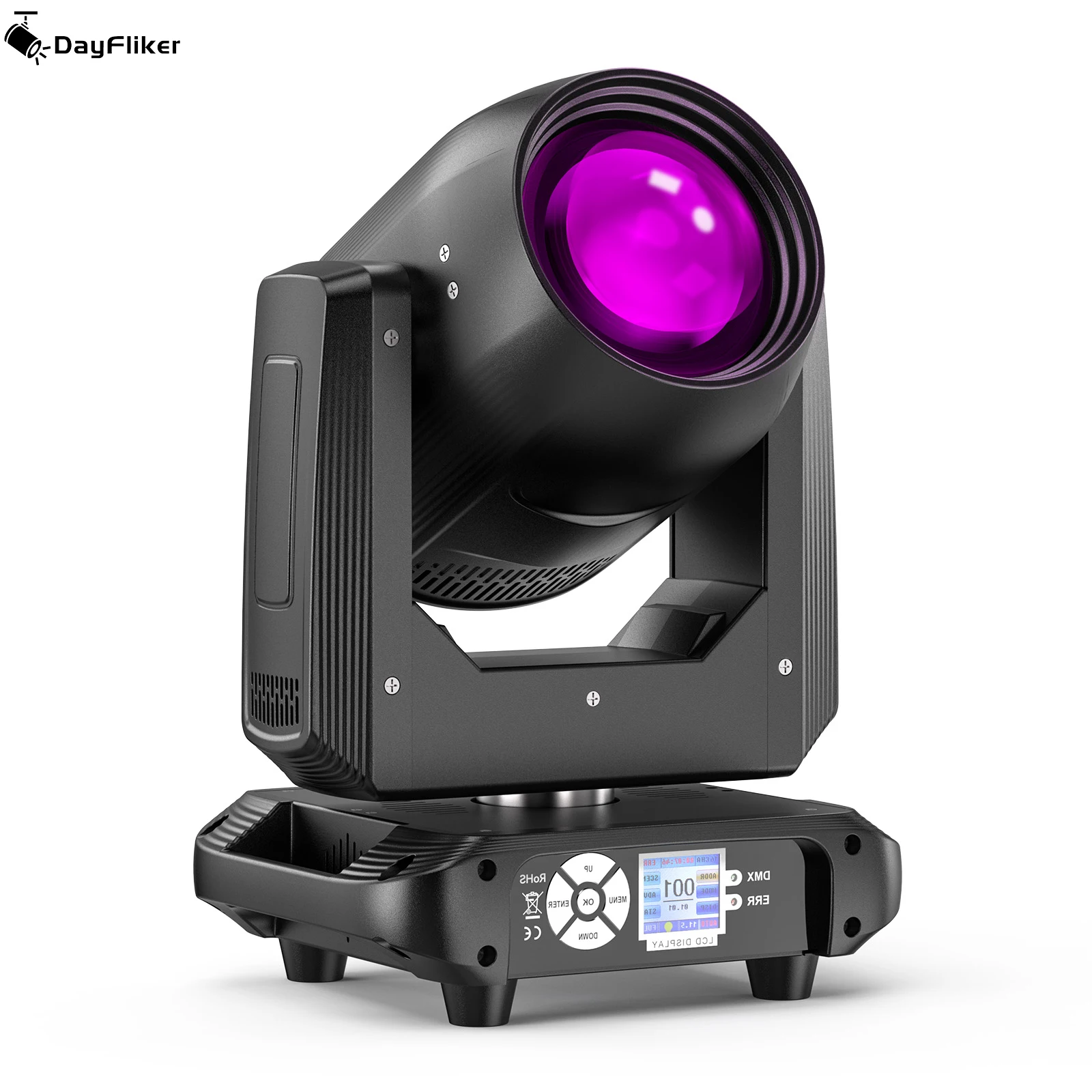 

DayFlicker 150W Moving Head DJ Light Rotating 14CH DMX512 With Sound Activated for Parties Wedding Church Live Show Bar Club