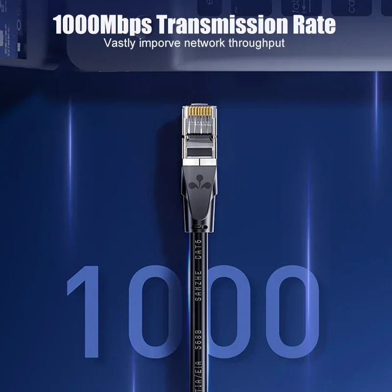 SAMZHE CAT6 Круглый Ethernet-кабель RJ 45 Сетевой кабель Патч-корд для ноутбука Маршрутизатор RJ45 Интернет-кабель для игр Домашний офис