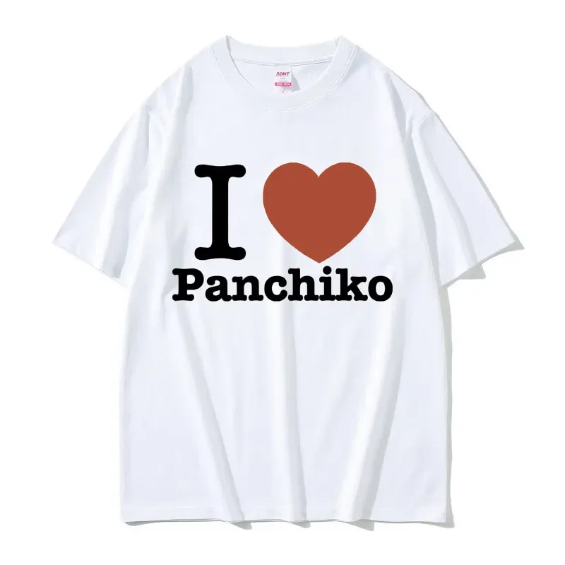 I Love Panchiko Graphic Print T Shirts Men Women Casual Oversized Tshirt Men's  Cotton Tees Male Vintage Rock Band T-shirts