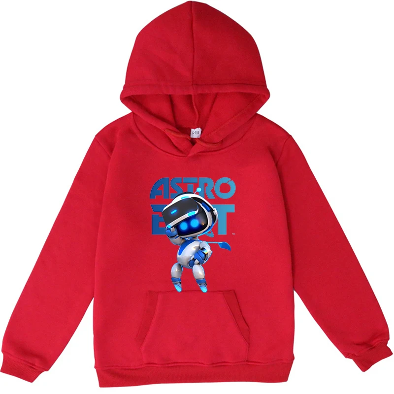 Cartoon Printed Astro Bot Hoodies Boys Sweatshirt Y2k Kids Clothes Girls Pullovers Comfortable Autumn/Winter Children's Clothing