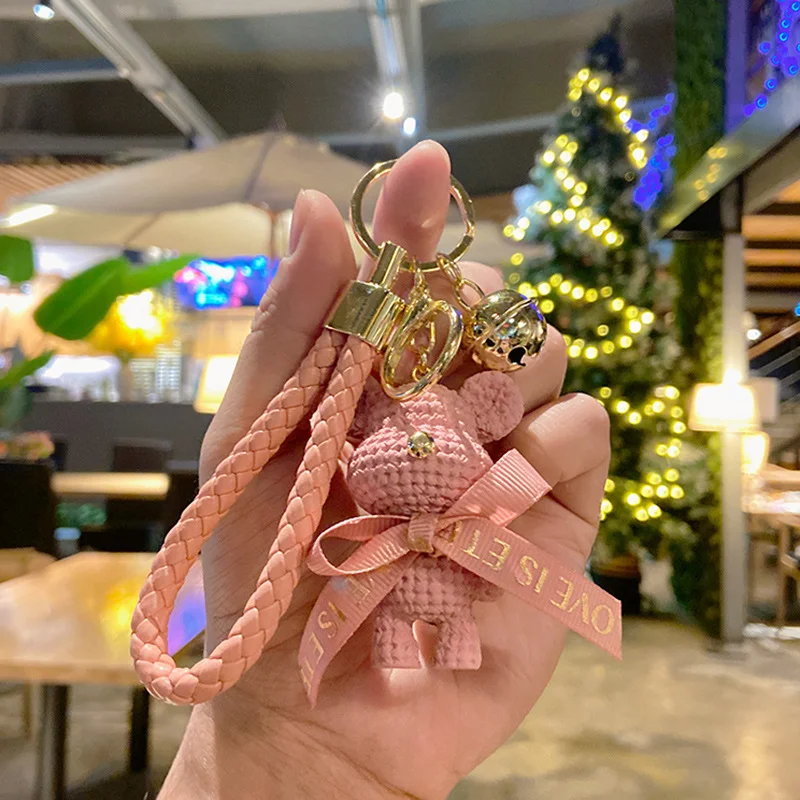 Creative Cute Bear Keychain Jewelry Resin Trinket
