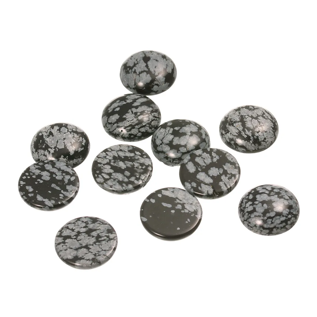10pcs Round Onyx Cabochons for DIY Jewellery Making