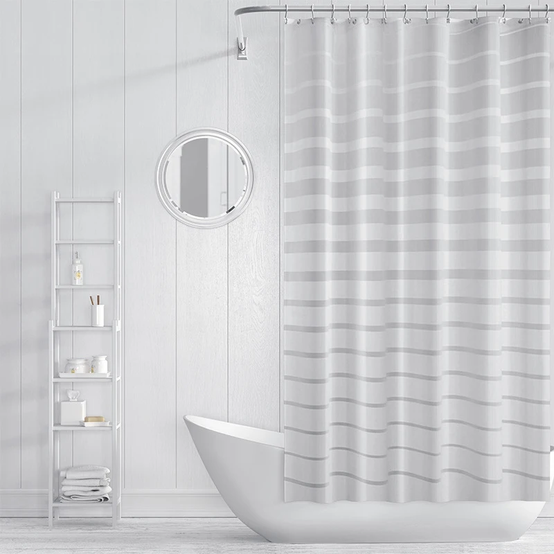 Waterproof Shower Curtain Mildew Proof Durable Bathroom Screens With Hook Modern Printed Bathtub Curtains Bathroom Accessories