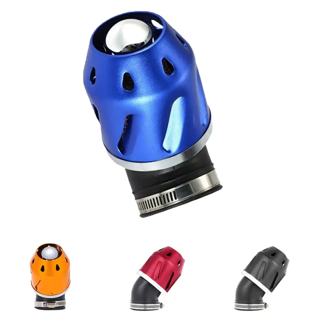 Mushroom Head Cannon Air Filter Aluminum Alloy Motorcycle Intake Adapter Washable for Carburetor Engine Scooter