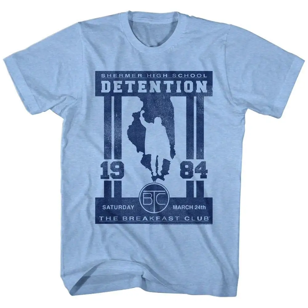 The Breakfast Club Detention Date Light Blue T Shirt