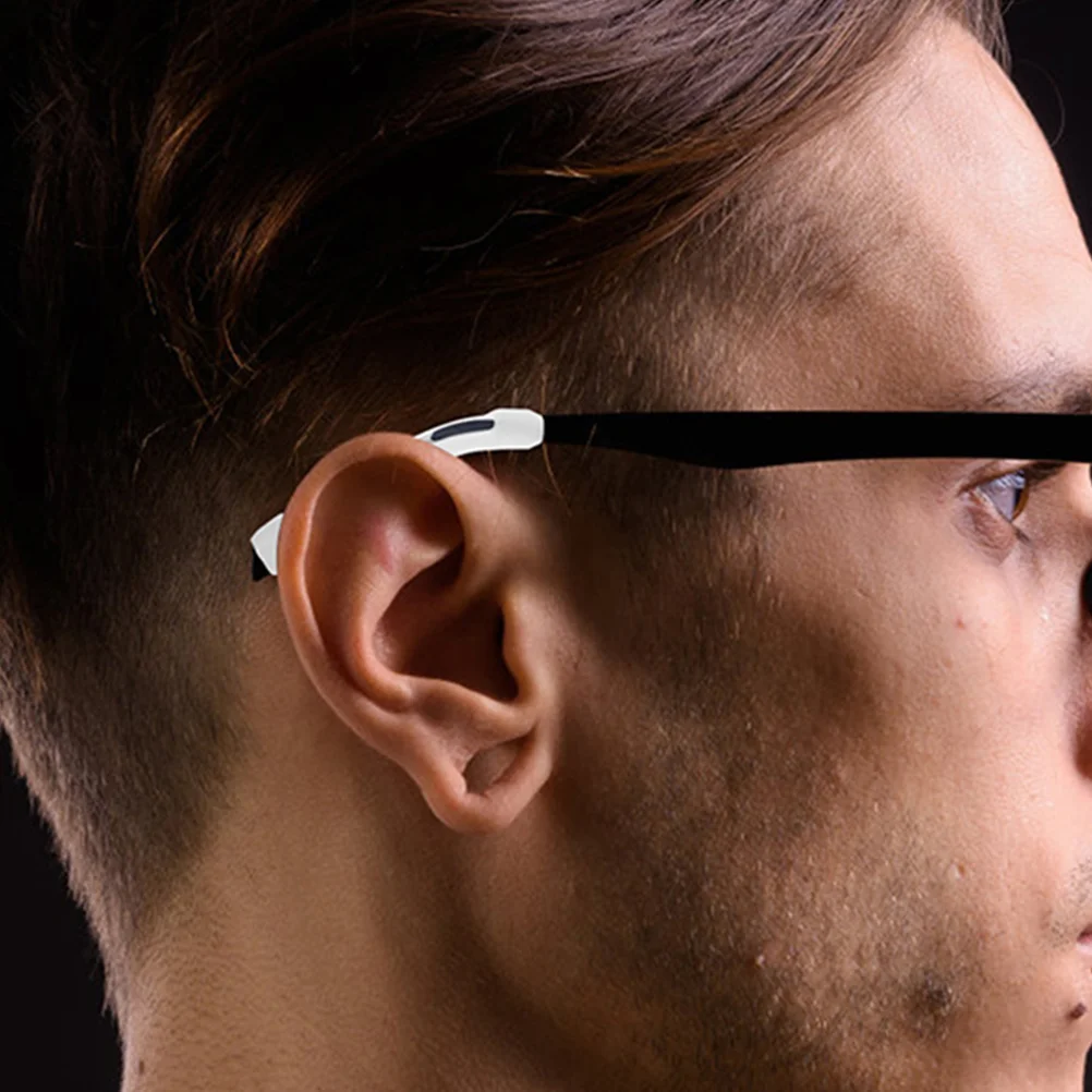 

10 Pairs Spectacle Leg Covers Flexible Eyeglasses Holders Non Slip Ear Stabilizers Silicone Gel Glasses Ear Cushions Eyeglass