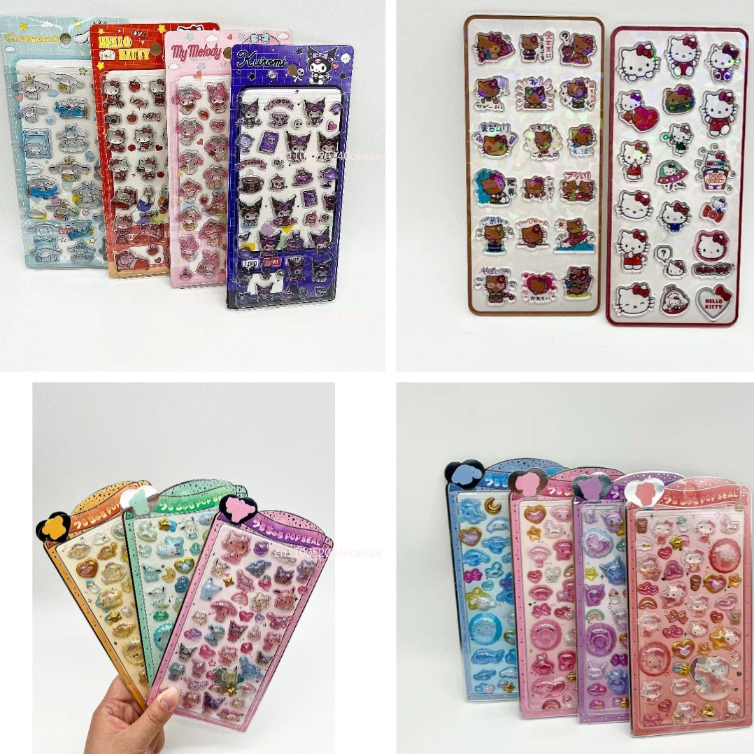 

2026 New Kitty cat Hangyodon Three-Dimensional Relief Crystal Sticker Diy Phone Case Notebook Camera Decorate Girl Birthday Gift