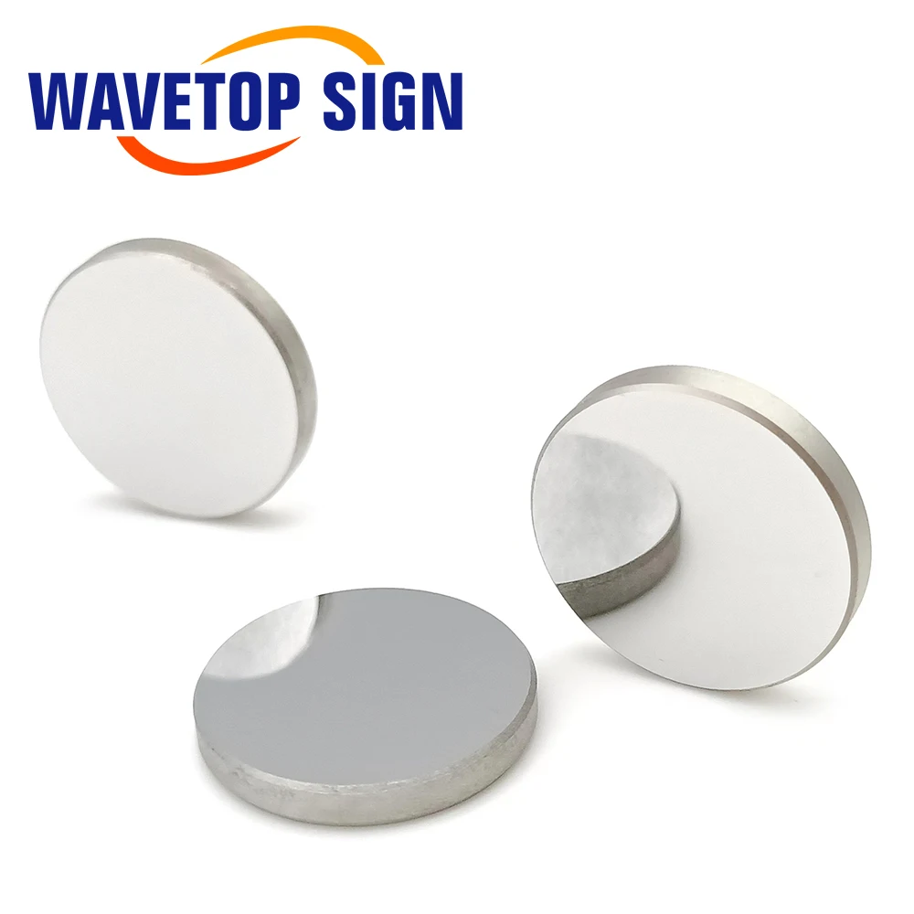 WaveTopSign-Espejo reflectante Mo, diámetro 20, 25, 30, 38,1mm, para máquina cortadora de grabado láser CO2, 3 unidades