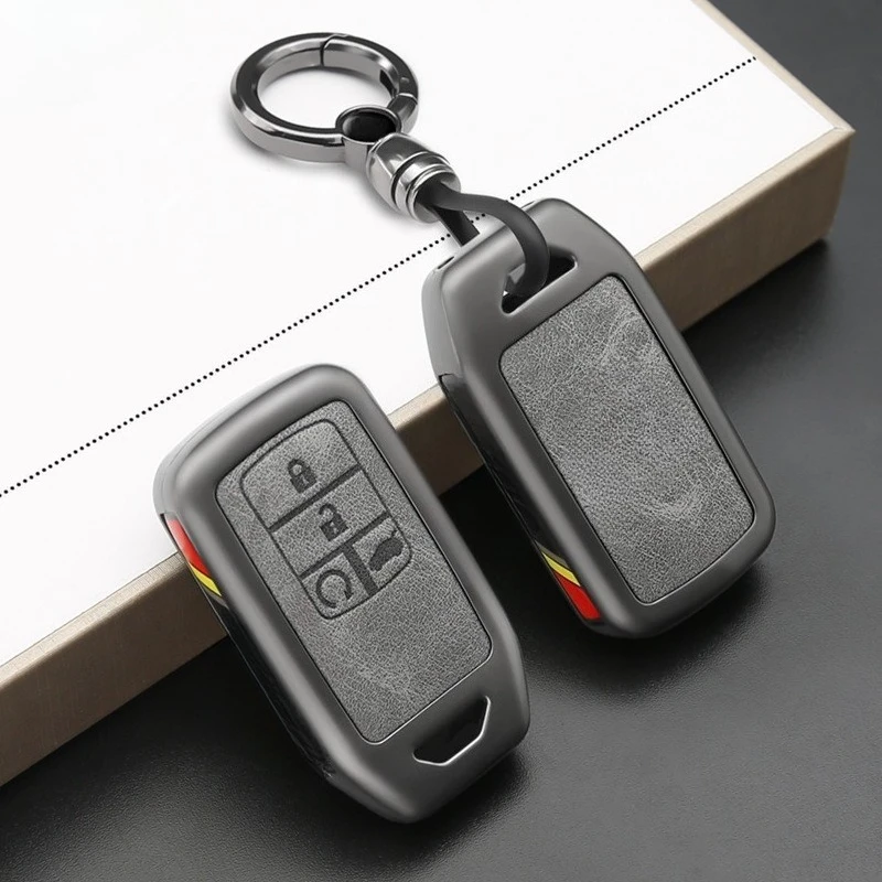 Zinc Alloy Key Cover Case for Honda Civic 10th Gen/Accord/UR-V/Inspire/XR-V/Breeze/CR-V/Lingpai/Vezel - Protective Key Fob Shell 3