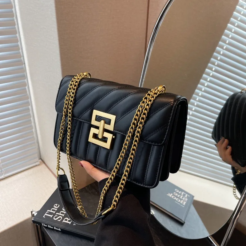 

2026 new trend chain high-end single shoulder crossbody small square bag