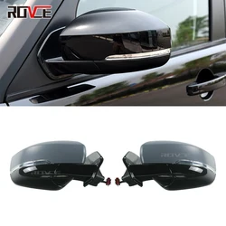 ROVCE Side Rear-view Mirror For Land Rover Discovery 4 2010-2016 Mirror Assembly with Electric Folding LED Turn Signal Lights