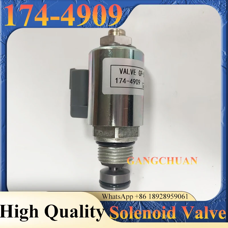 174-4909 Excavator Engine Solenoid Valve Fuel Shut Off Solenoid 1744909 for D6N D6R D7R Tractor