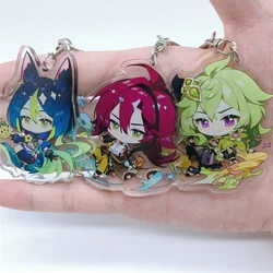 Impact Keychain Sumeru Collei Arataki Itto Kamisato Ayato Anime Cosplay Accessories Pendant Cartoon Badge Gift