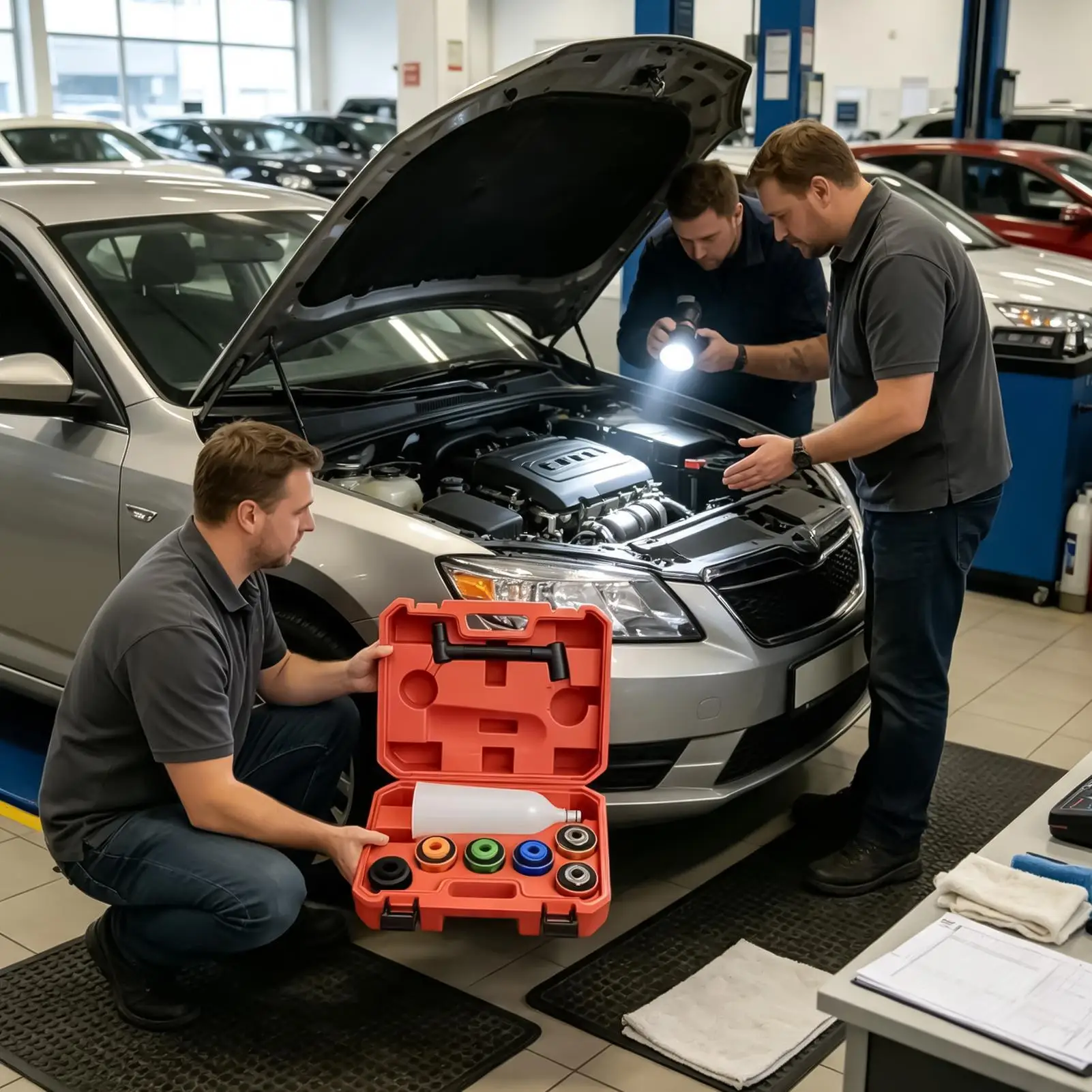Automotive Funnel Set Automotive Filling Coolant Tools Car Motor Oil Funnel Set For Transmission Engine Vehicle Truck Sedan