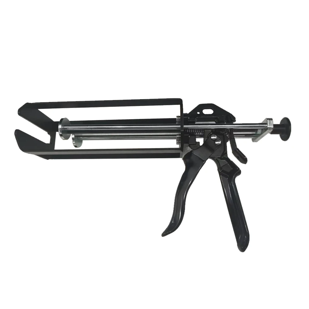

400ml 1:1 Manual Black Caulking Gun Dual Cartridge Epoxy Gun for Plastic Repair Epoxy and Adhesives