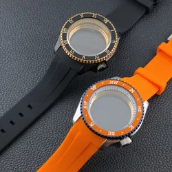 High quality 40.5mm  case sapphire glass waterproof suitable for NH35 movement watch replacement parts