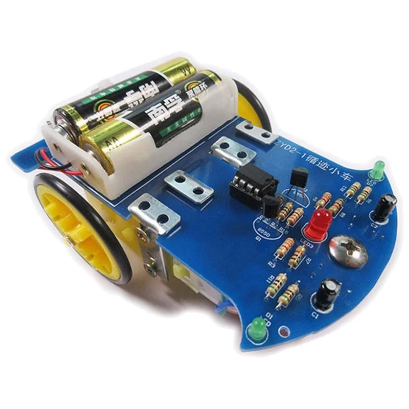 2 3 4 Wheel Intelligent DC Motor Four-wheel Drive Double-layer Board 4-motor Intelligent Car Tracking And Obstacle