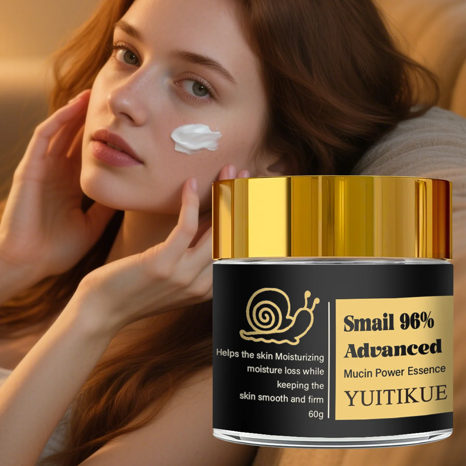 Crema de Mucina de Caracol YUITIKUE 96%, Textura Cremosa de Fácil Absorción, Hidratación Profunda, Reafirmante, Suavizante y Tonificante