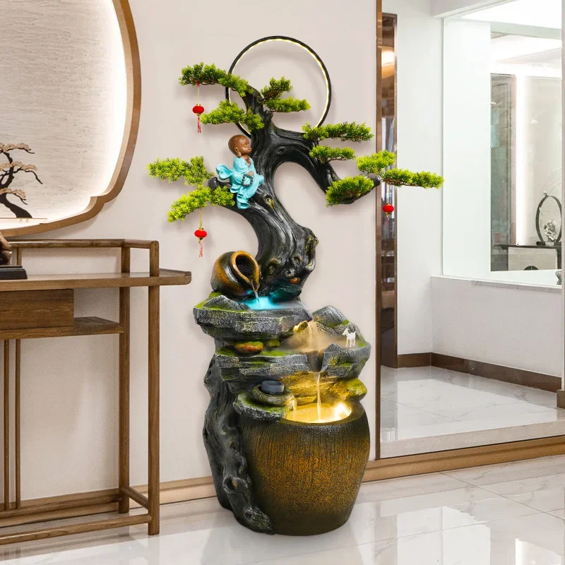 

FY large flowing water ornament living room entrance balcony floor fountain water landscape
