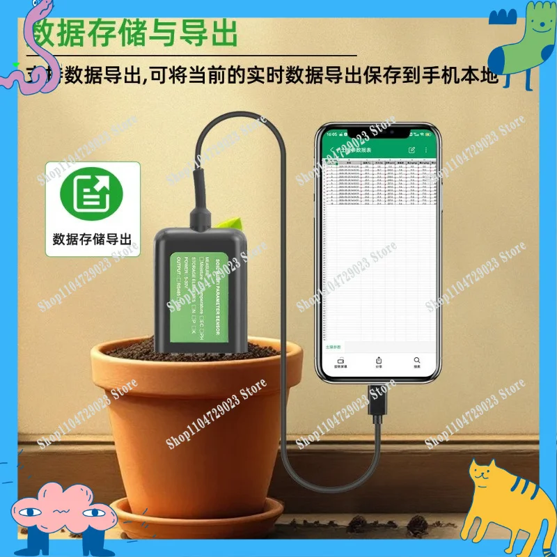 

Android system USB connection 7-in-1 soil detection tool only