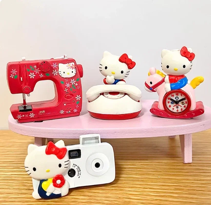 

New Product In Stock 50th Anniversary Collection Design Kt Cat Mini Nostalgic Phone Collection Sewing Machine Camera Scene Penda