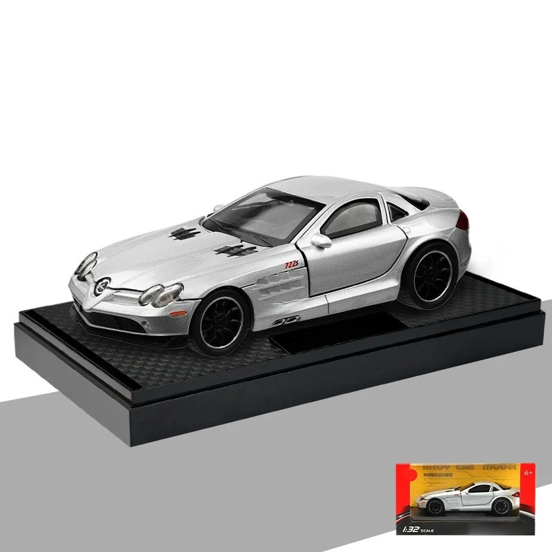1:32 Mercedes Benz SLR McLaren 722 S Roadster Speedster Supercar alliage métal moulé sous pression modèle voiture Miniature passe-temps Collection cadeaux