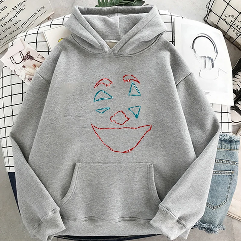 Joker Folie A Deux Printing Hoodie para homens e mulheres, roupas estéticas Harajuku, pulôver de lã, moletom unissex, moda, 2024