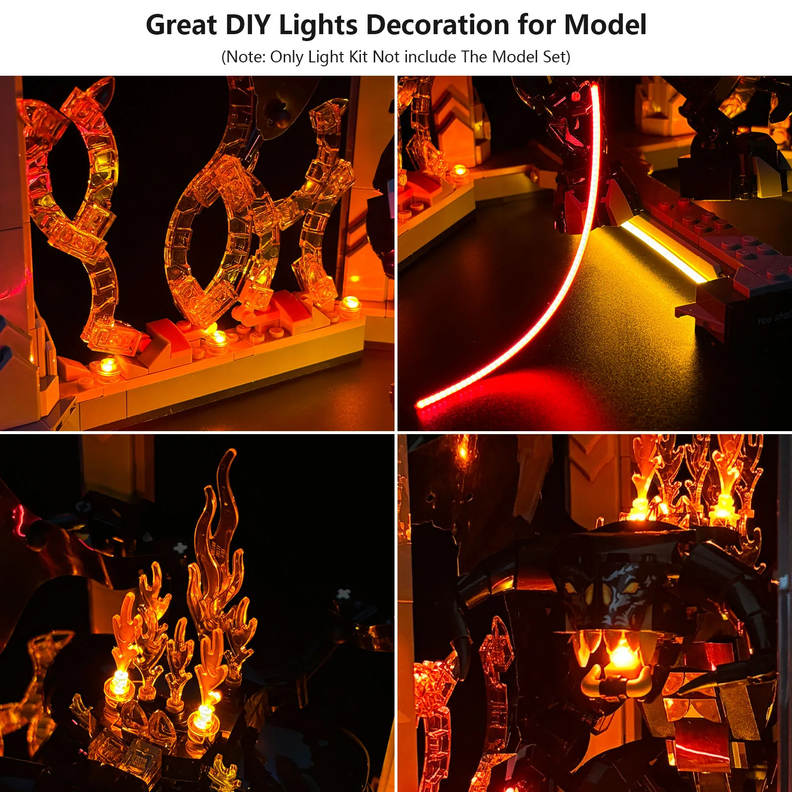 LYBMTWF LED Lighting Kit Compatible with Lego 10367 Balrogs Book Nook Model(NOT Include The Model Bricks)
