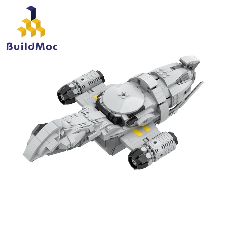 Kit de bloques de construcción de nave espacial clase luciérnaga para niños, juguete de construcción de nave de transporte de serenidad, MOC-87563, rompecabezas DIY, regalo