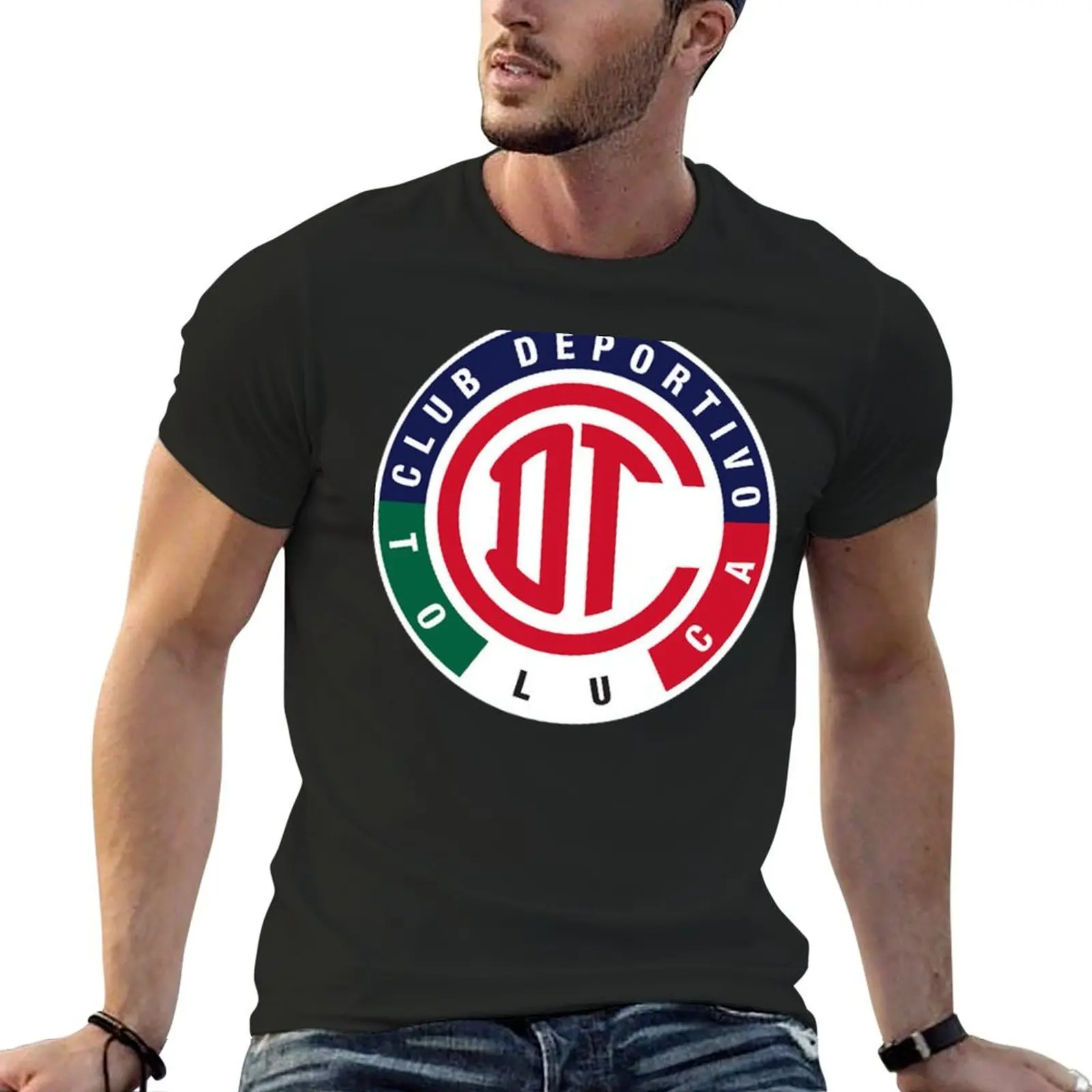 Logo of Deportivo Toluca FC T-shirt vintage summer clothes tops plus size tops mens clothes