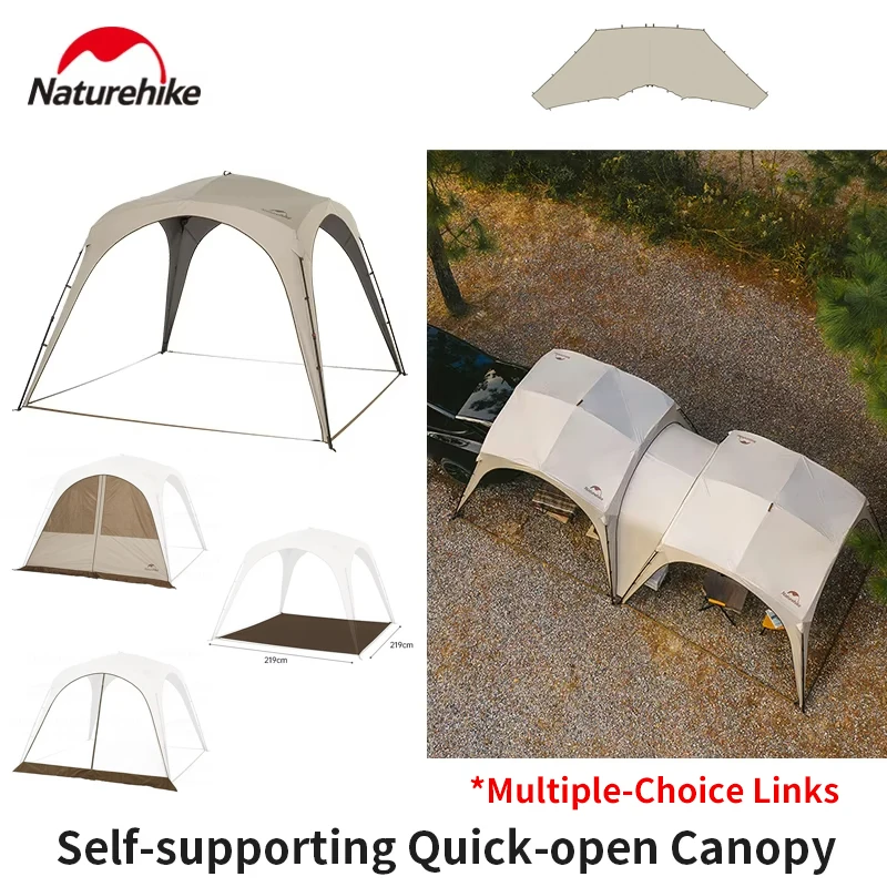 テント・タープ canopy Dome start package Naturehike Dome Tent Canopy Waterproof PU5000+ UPF12500+ Quick