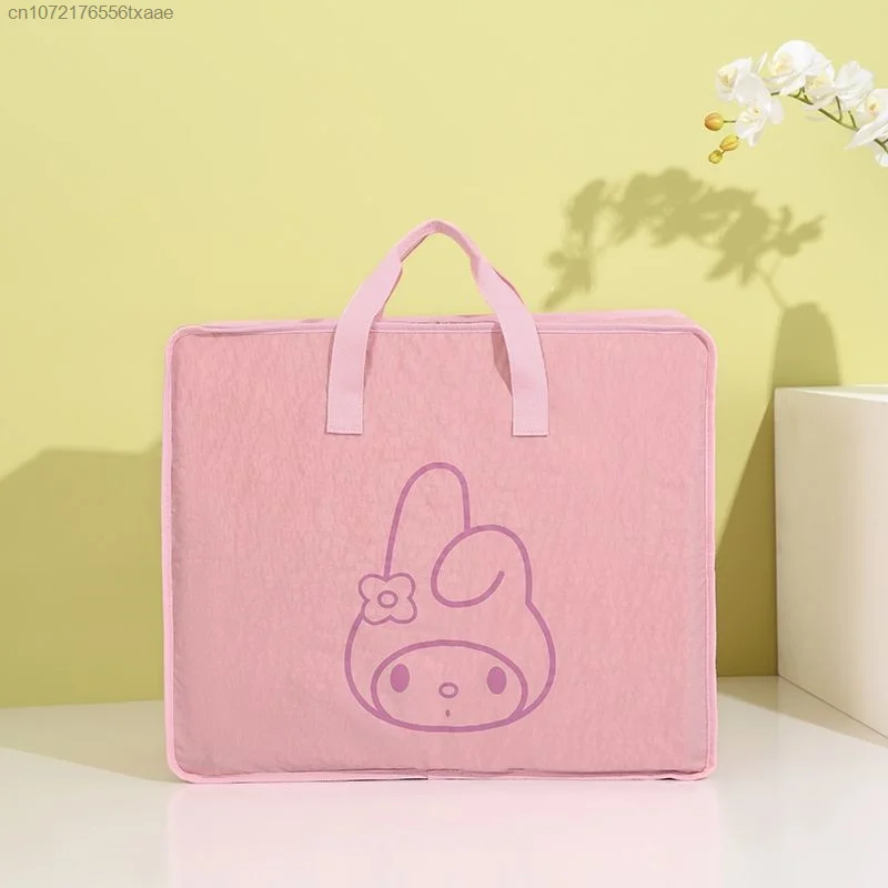 Sanrio Hello Kitty Large Size Storage Bags Cartoon Kuromi Melody Cute Travel Tote Bag Women Portable Multifunctional Handbags