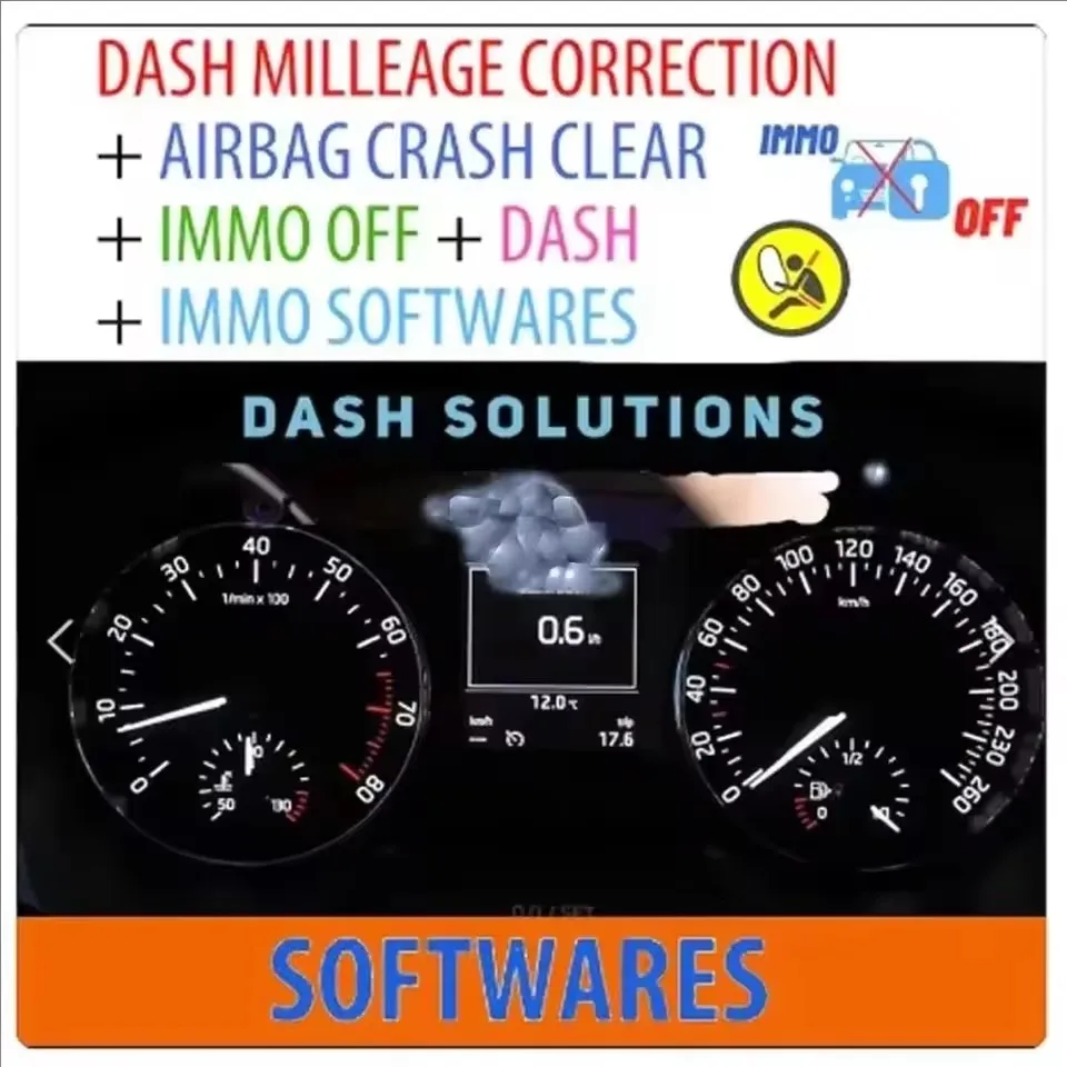 

32GB Dash Mileage Correction Vehicle Update Software with Airbag Crash Clear IMMO off Feature - Includes Installation Video