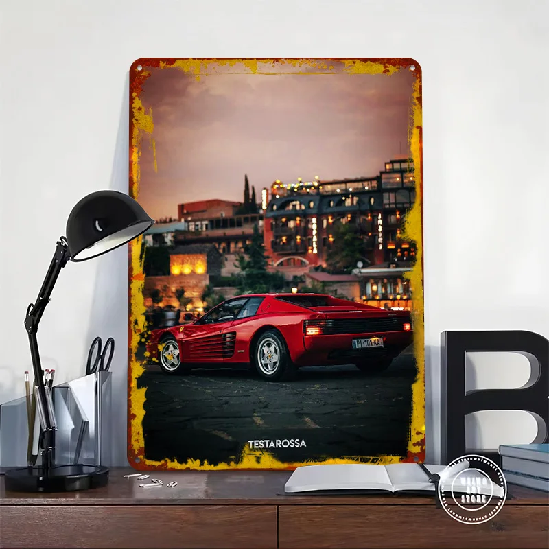 Supercar 812 Superfast Tin Poster Customized Wall Art Retro Vintage Metal Signs for Fans Room Luxury Decoration Gaming Wand Deko