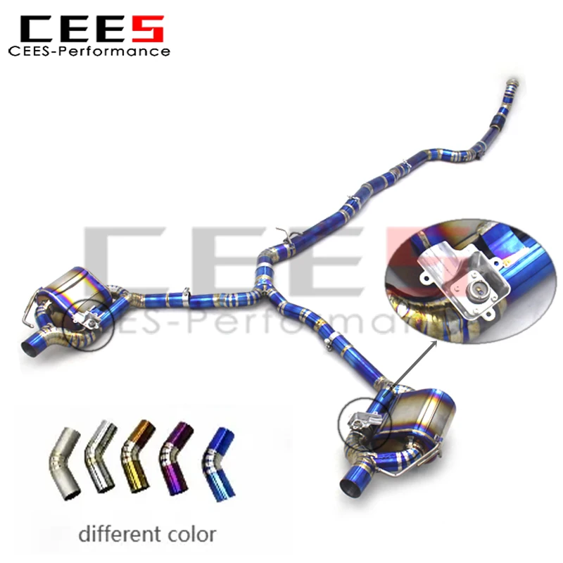 

cees Catback Exhaust Pipe Assembly for 2019-2023 Mercedes-Benz E53 AMG W213 3.0T Upgrade Escape Muffler Racing Exhaust System