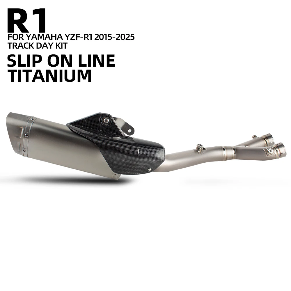 

R1 Exhaust Muffler For Yamaha R1M MT10 MT10SP 2015-2026 Motorcycle Exhausts Pipe Kit Racing Slip on Line Tube with DB Killer