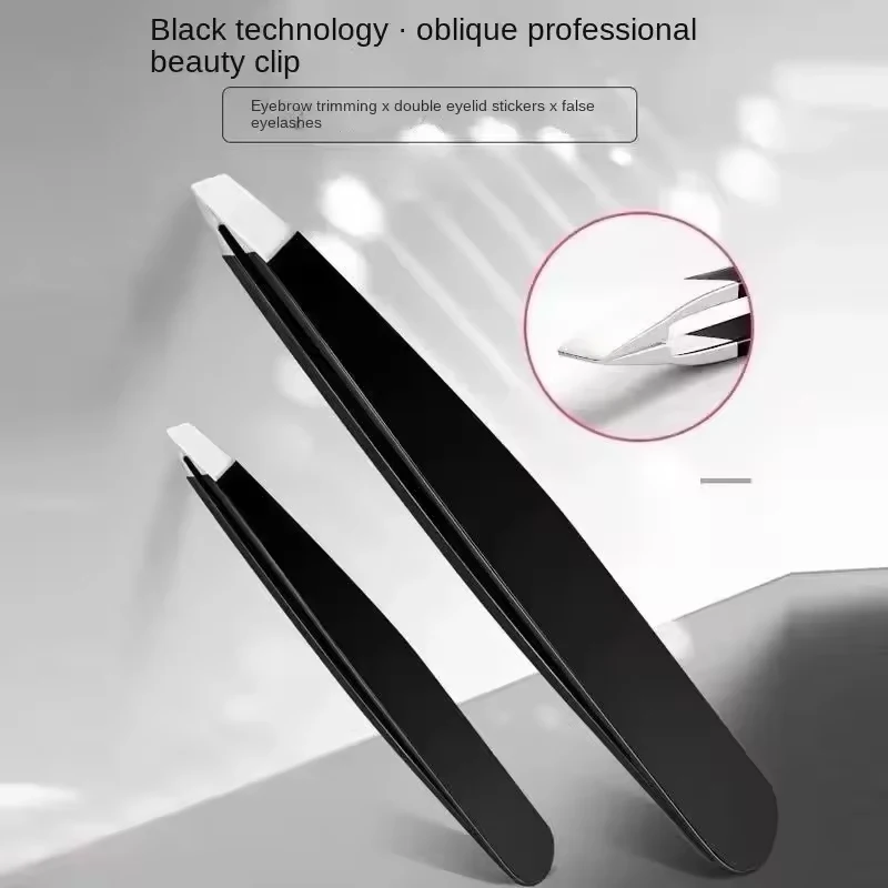 Pinzas profesionales para cejas, herramientas de maquillaje, alicates para pellizco de cejas, accesorios para cejas, removedor de Clip de pelo de belleza, 1 ud.